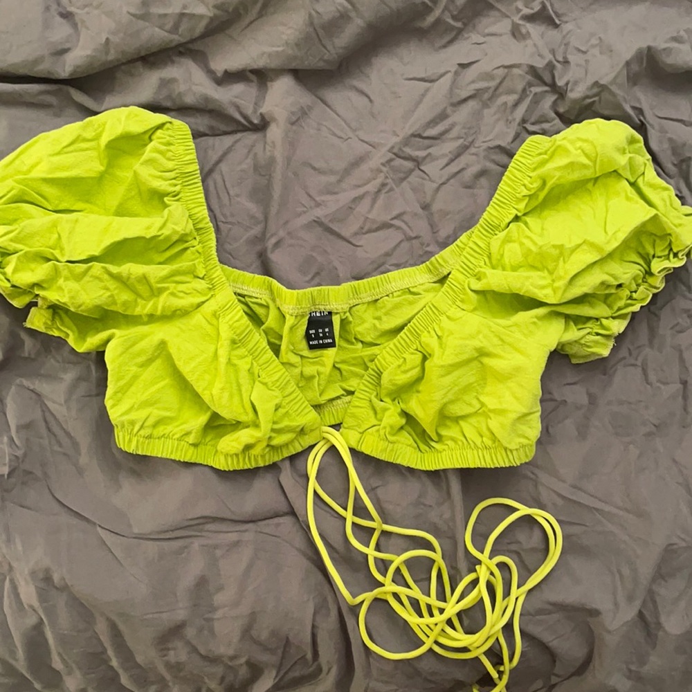 Shein Green Crop top